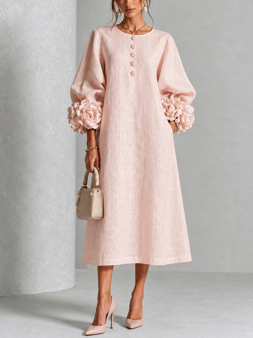 Liliana | Abito midi elegante con stampa floreale