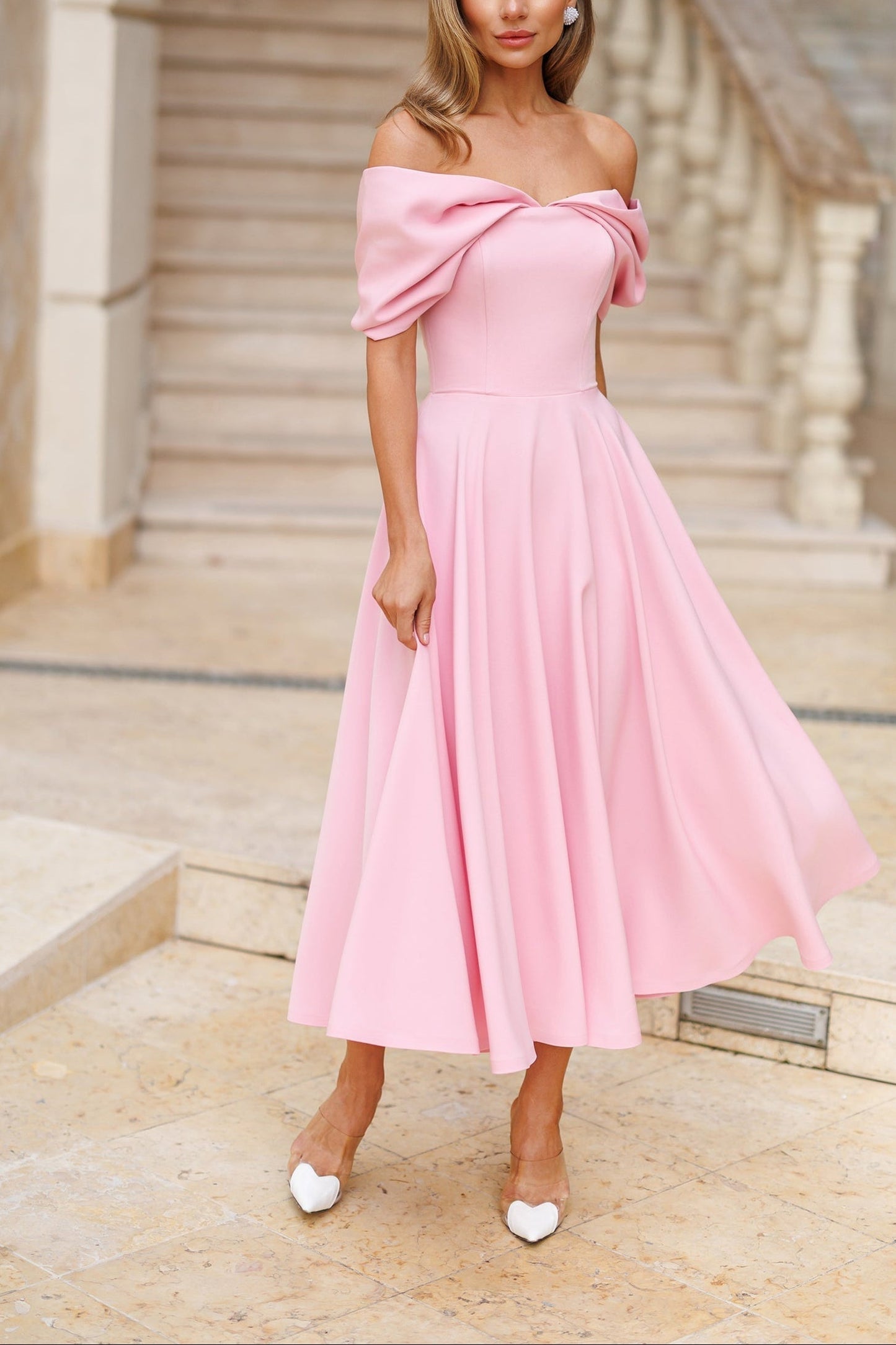 Elegante Maxidress senza spalline