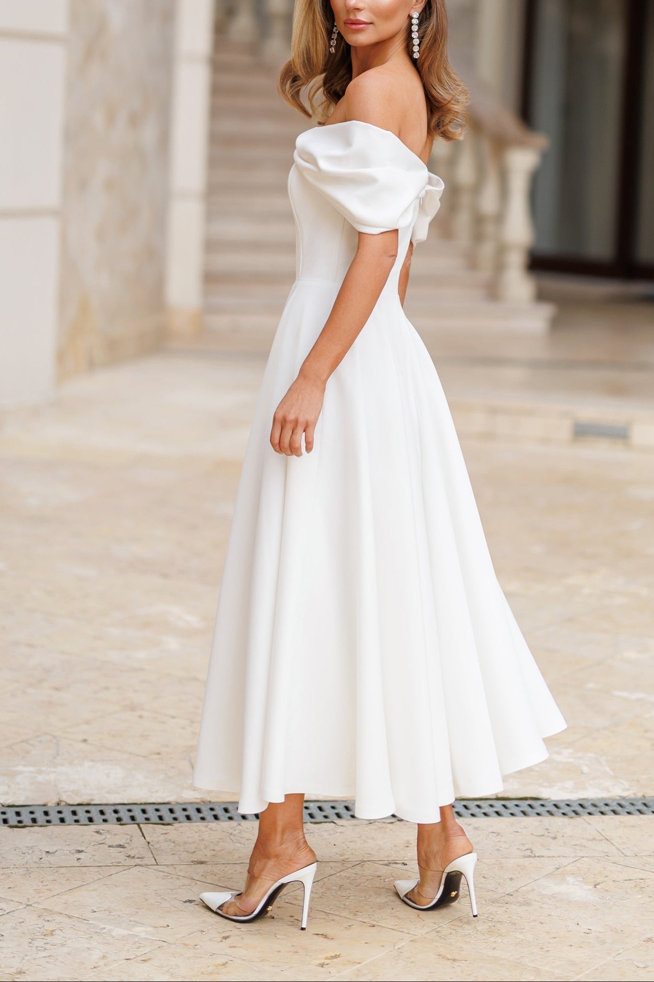 Elegante Maxidress senza spalline