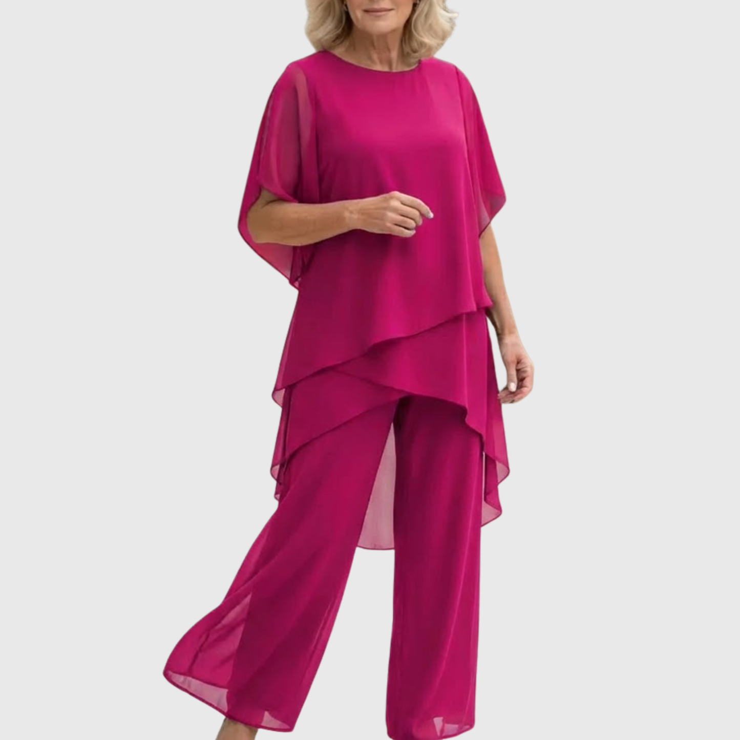 Chiara | Completo 2 pezzi con pantaloni palazzo