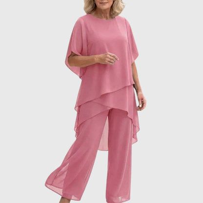 Chiara | Completo 2 pezzi con pantaloni palazzo