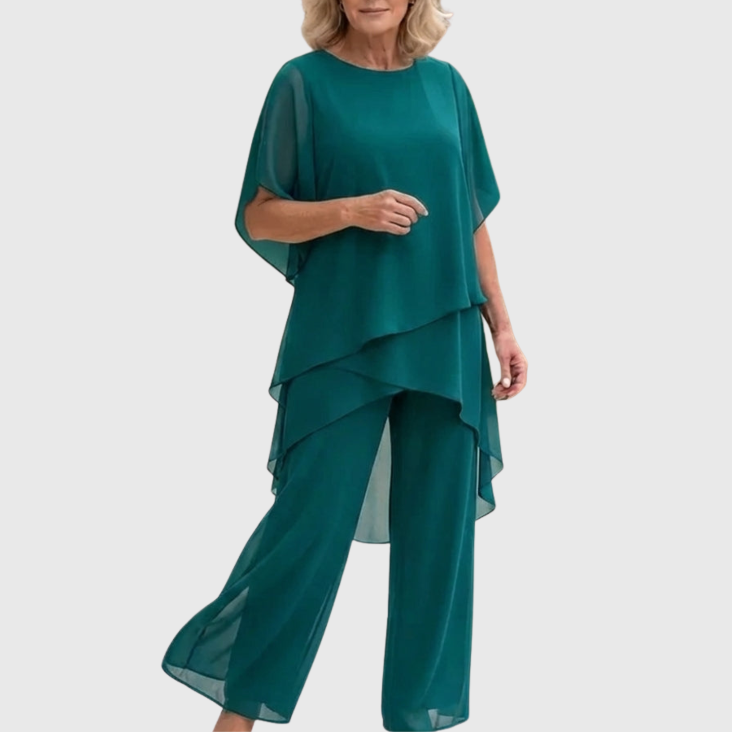 Chiara | Completo 2 pezzi con pantaloni palazzo