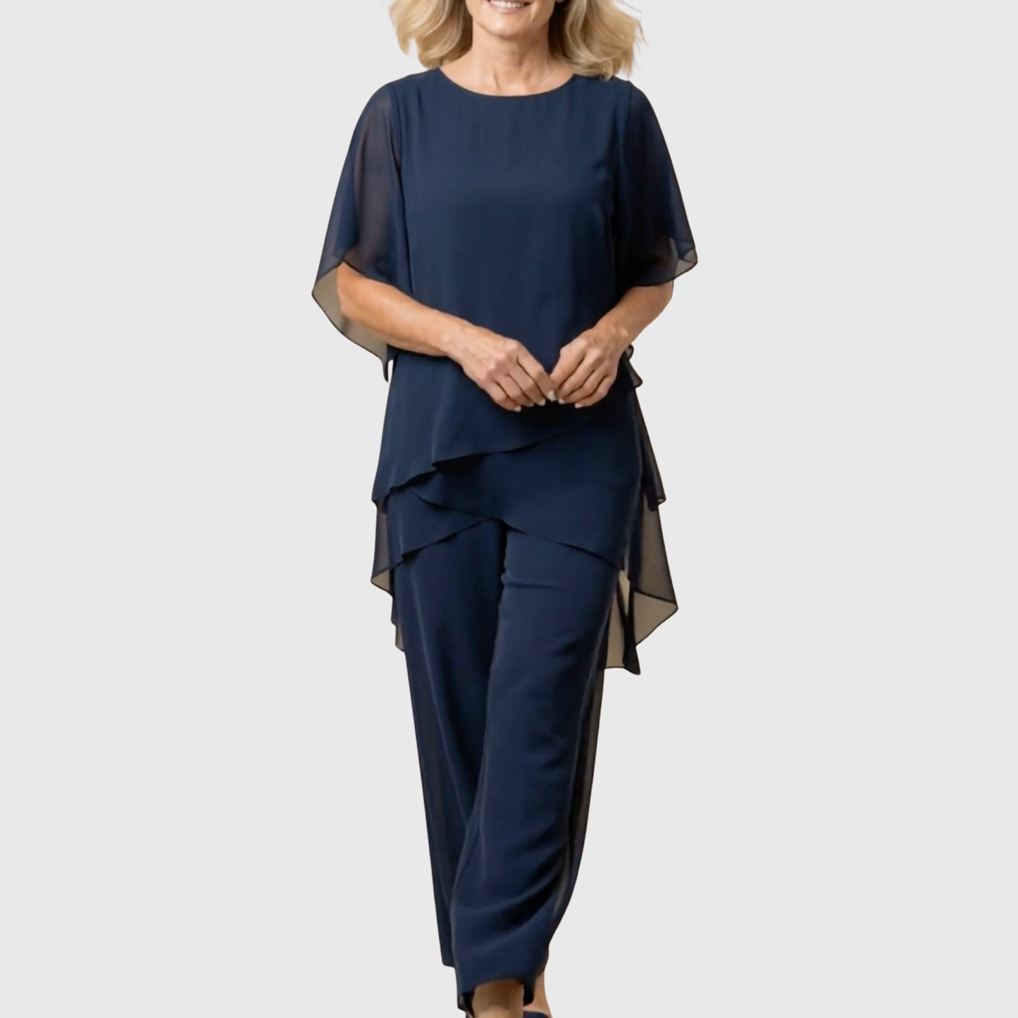 Chiara | Completo 2 pezzi con pantaloni palazzo