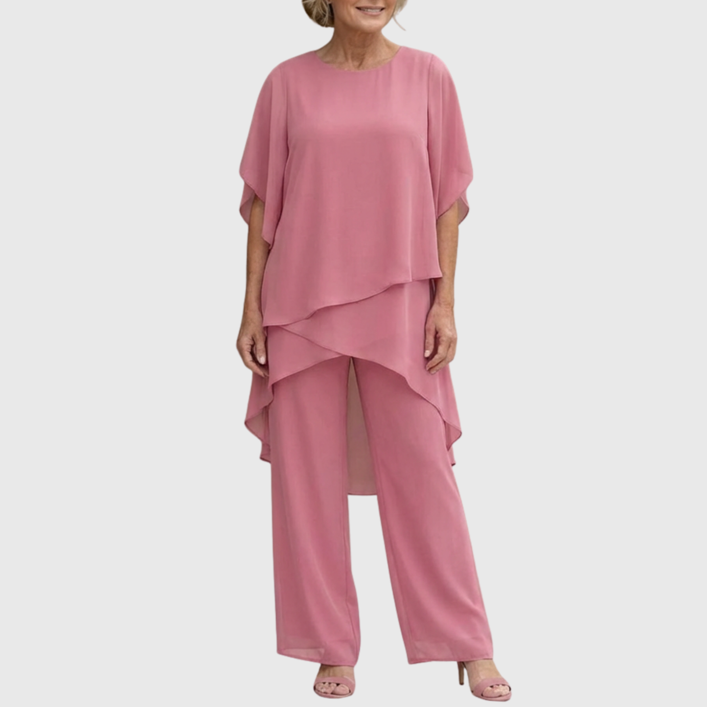 Chiara | Completo 2 pezzi con pantaloni palazzo