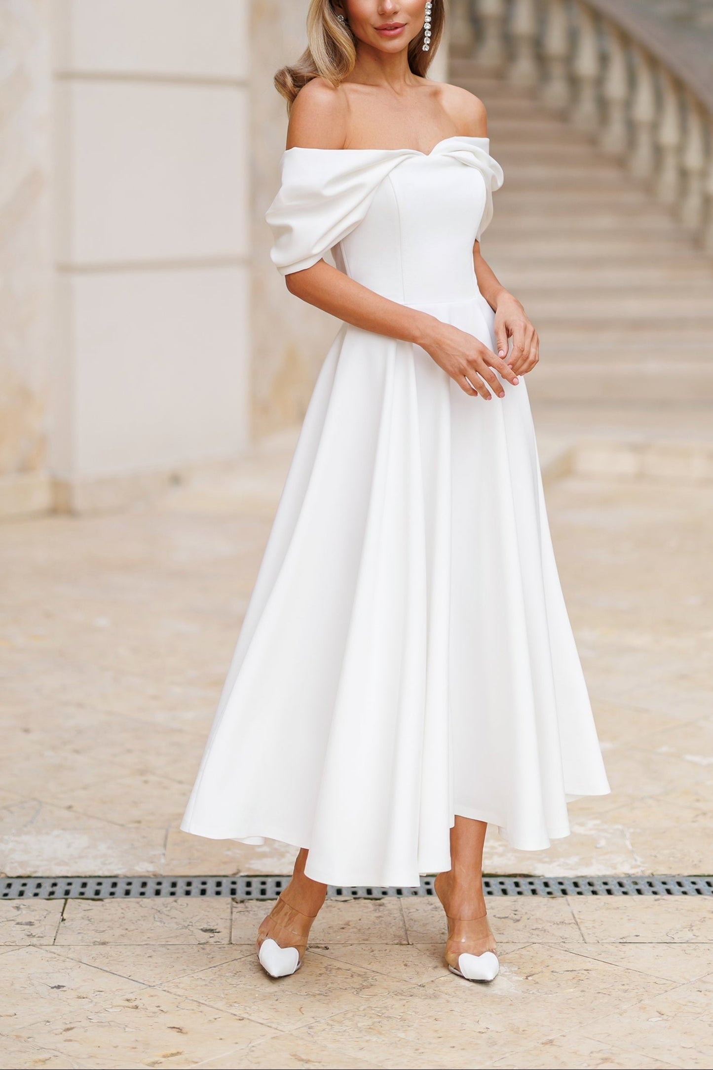Elegante Maxidress senza spalline