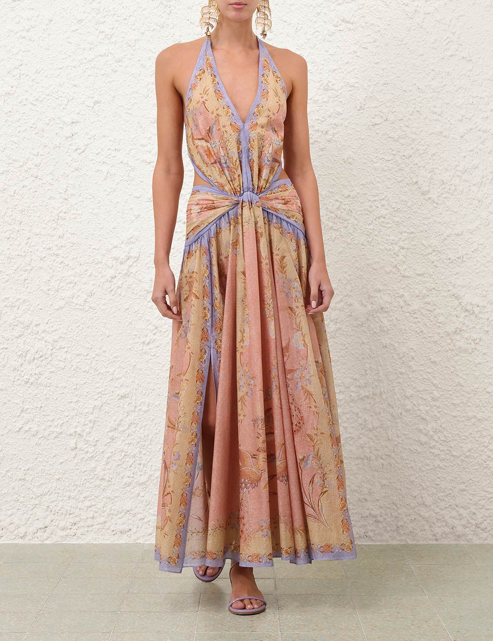 Abito Maxi Boho con Fiori