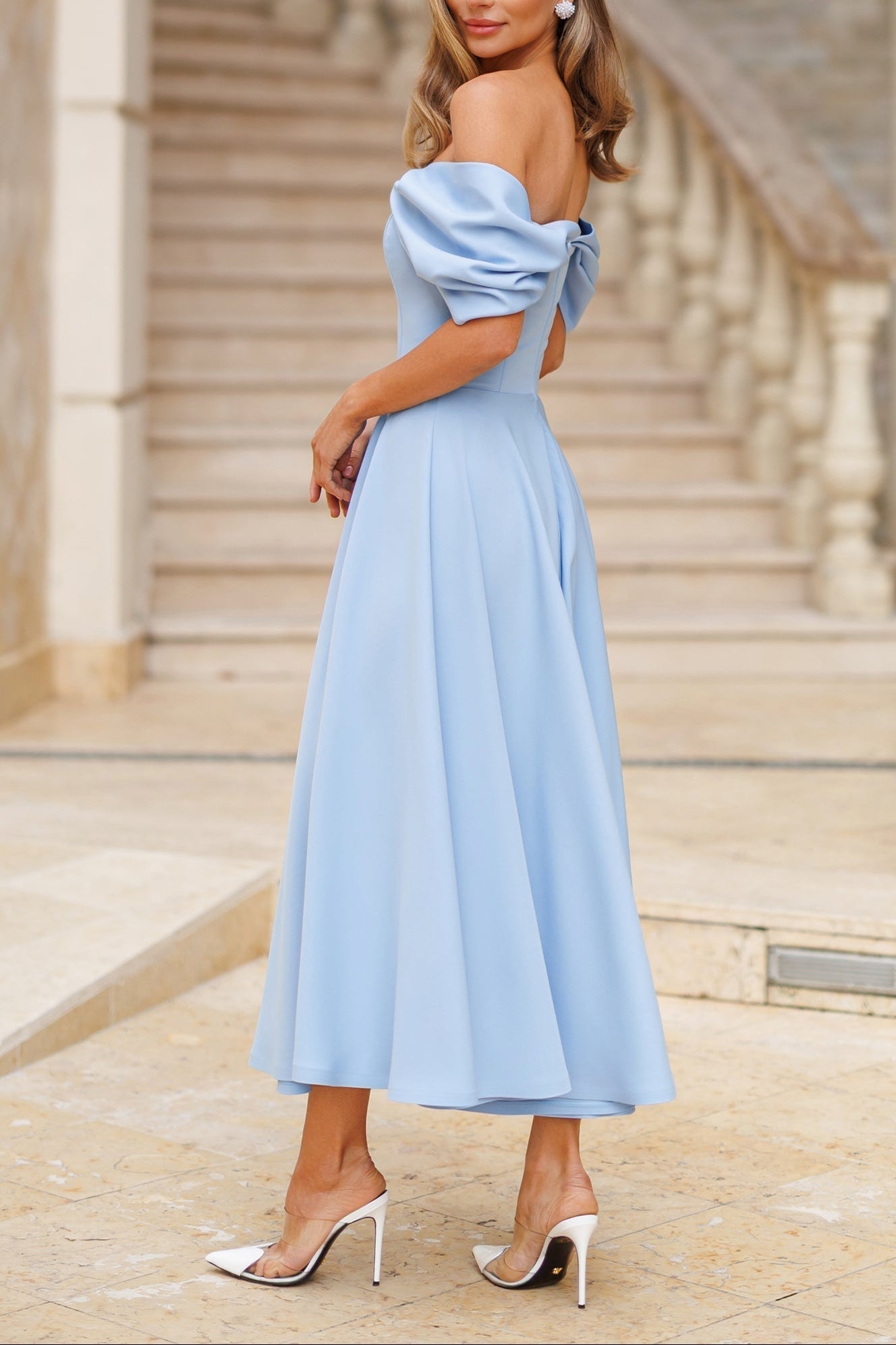 Elegante Maxidress senza spalline