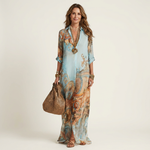 AliceLeon™ | Maxidress in seta