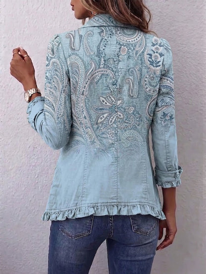 Céline | Giacca Vintage in Cashmere con Rouches